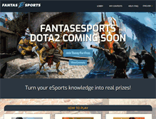 Tablet Screenshot of fantasesports.com